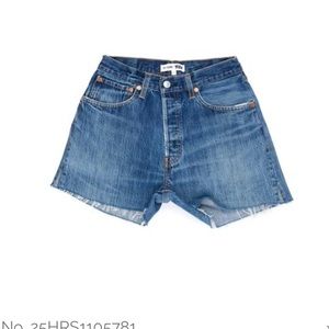 Re/Done Levi’s high rise short 25